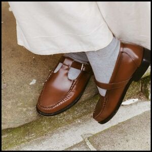 NWT G.H. Bass Mary Jane Weejuns Loafers in Whiskey Brown